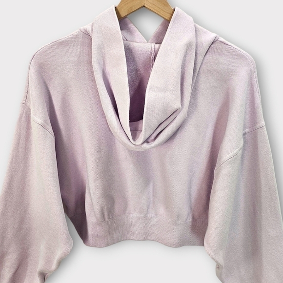 Zara Lavender Cropped Relaxed Fit Hoodie - Picture 4 of 8
